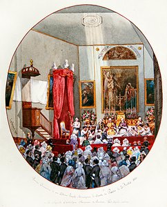 Erstkommunion des Comte de Paris in der Französischen Kapelle St. Louis, London