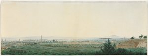 Landschaft bei Paris von Léon Bonvin