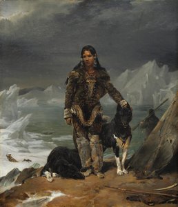 Eine Frau aus dem Land der Eskimos von Léon Cogniet