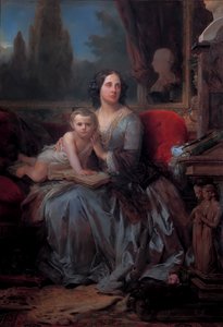 Maria Brignole-Sale De Ferrari mit ihrem Sohn Filippo, von Leon Cogniet von Léon Cogniet