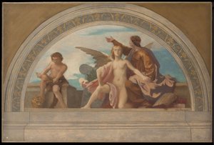 Skizze für den Salon des Lettres, Hôtel de Ville, Paris: Philosophie befreit das Denken, ca. 1890 von Léon Pierre Urbain Bourgeois