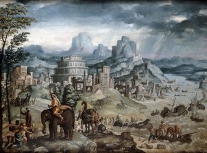 Schlacht am Trasimenischen See von Léonard Thiry