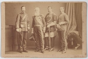 Mitglieder der Familie Sartorius, um 1870 von London Stereoscopic Company