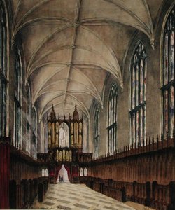 Innenraum der New College Kapelle nach späteren Änderungen im 18. Jahrhundert, ca. 1870 von Loraine Salome Estridge