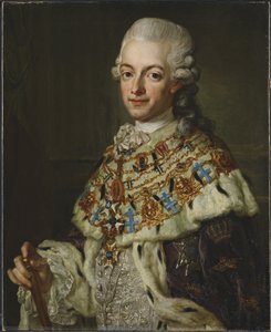 Porträt von König Gustav III. von Schweden von Lorens the Younger Pasch