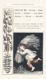 Guillaume, Kid, Grain, Spray, Currant, Grappe, Guepe, Guepier, Seite 20 - Alphabet von Mademoiselle Lili, von L. Froelich und von einem Vater (Hetzel selbst). Bibliotheque & Magasin d