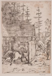 Der Bär als Reiter von Lorenz Frølich