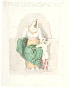 Frigga mit Gersimi von Lorenz Frølich