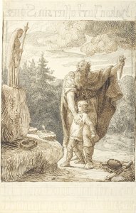 Hakon Jarl opfert seinen Sohn von Lorenz Frølich