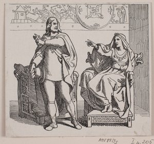 Illustration zu "Svend Tveskægs Zug nach England und die Schlacht bei Svold"