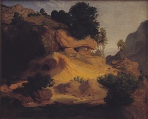 Landschaft bei Subiaco, Italien