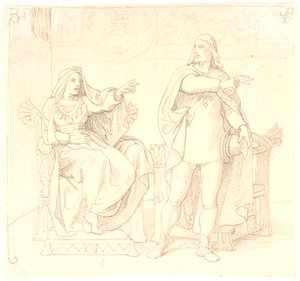 Olaf Tryggvesen und Sigrid Storråda von Lorenz Frølich