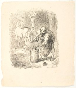 Entwurf für eine Illustration zu Skarnbassen von Lorenz Frølich