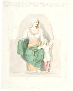 Frigga mit Gersimi von Lorenz Frølich