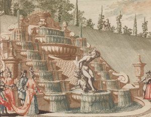 Der Wasserfall von Narziss, an der Ostseite des Großen Gartens von Lorenz Scherm