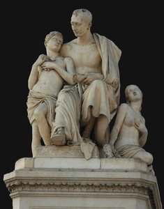 Denkmal für Graf Nikolai Nikititsch Demidow auf der Piazza Demidoff in Florenz, 1830-1850 von Lorenzo Bartolini