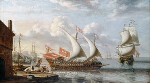 Eine Galeere von Malta, ca. 1680