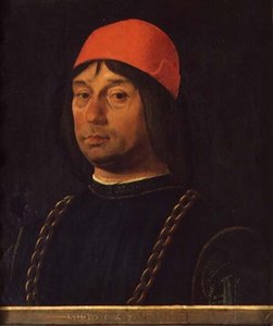 Porträt von Giovanni Bentivoglio von Lorenzo Costa