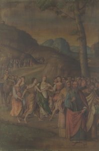 Der Tanz der Miriam aus der Geschichte von Moses, nach 1508