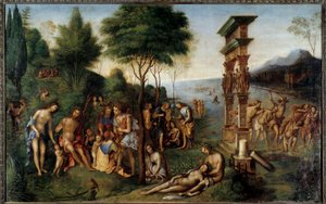 Das Reich des Komus, Gott der fröhlichen Feste, aus Philostrates „Imagines“