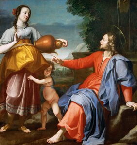 Christus und die Samariterin von Lorenzo Lippi