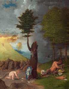 Allegorie von Tugend und Laster von Lorenzo Lotto