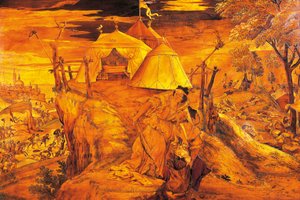 Judith und Holofernes, Intarsie entworfen von Lorenzo Lotto von Lorenzo Lotto