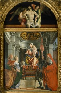 Madonna und Heilige von Lorenzo Lotto von Lorenzo Lotto