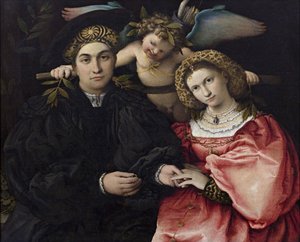Porträt von Marsilio Cassotti und seiner Braut Faustina