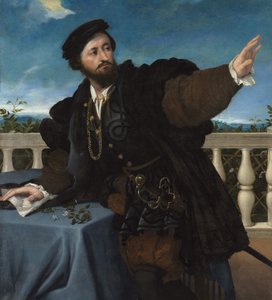Porträt eines Mannes, möglicherweise Girolamo Rosati, 1533-34 von Lorenzo Lotto