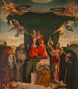 San Bernardino Altarbild von Lorenzo Lotto