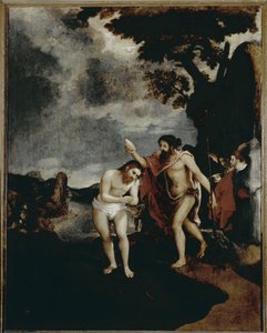 Die Taufe Christi von Lorenzo Lotto