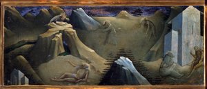 Episode aus dem Leben des Heiligen Onofrio oder Onuphrius Gemälde von Lorenzo Monaco (1370-1423)