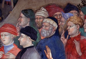 Johannes der Täufer tauft die Menge im Jordan, (Detail)