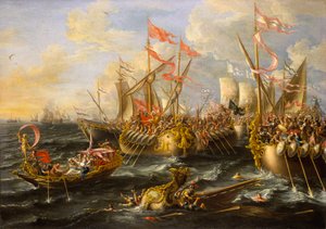Die Schlacht von Actium, 2. September 31 v. Chr.