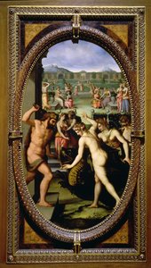 Herkules tötet den Drachen der Hesperiden, 1572 von Lorenzo dello Sciorina