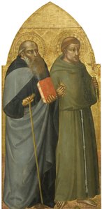 Heilige Franziskus und Antonius Abt, ca. 1400 von Lorenzo di Bicci