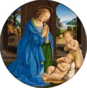 Maria, das Kind anbetend, mit dem Johannesknaben von Lorenzo di Credi