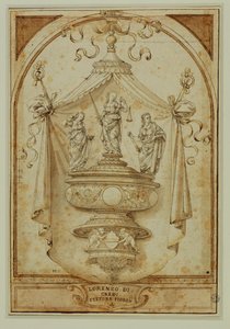 Studie für ein Grabdenkmal von Lorenzo di Credi