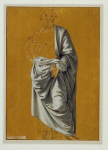 Studie der Draperie für die Figur des heiligen Bartholomäus von Lorenzo di Credi
