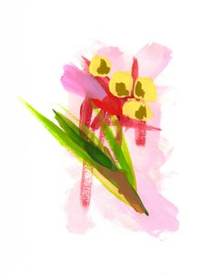 Farbenfrohe abstrakte Blumen