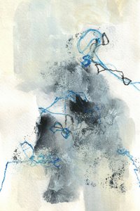 Flüssiges Grau-Blau