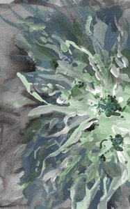Grüne abstrakte Flora