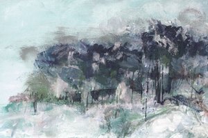 Nebliger Winterwald
