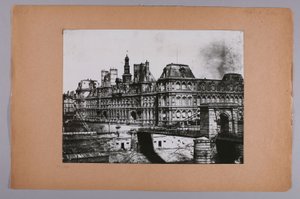 Fassade des alten Rathauses, Anfang der Pont d