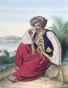 Ein Mameluke oder Sklavensoldat, graviert von den Thierry Brüdern von Louis (after) Dupre