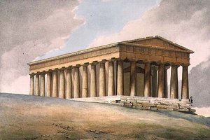 Der Tempel des Theseus in Athen von Louis (after) Dupre