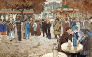 Jahrmarkt, Boulevard de Clichy, ca. 1910 von Louis Abel Truchet
