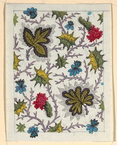 Blumendesign für bedrucktes Textil von Louis Albert DuBois