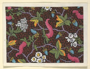 Florales Design für bedruckte Textilien von Louis Albert DuBois